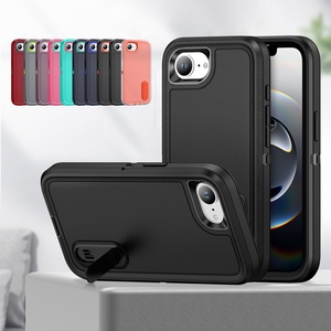Funda Protectora 3 en <span class=keywords><strong>1</strong></span> para <span class=keywords><strong>iPhone</strong></span> 17e 16e Air 15 14 13 12 Pro Max, Resistente a Impactos, con Soporte, para Teléfono Móvil - Product Image 1