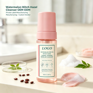 Limpiador <span class=keywords><strong>Micelar</strong></span> Espumoso de Aceite de Semilla de Sandía y Hamamelis de Marca Blanca, Limpieza Profunda Suave e Hidratante, Cuidado Facial Diario - Product Image 1