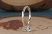 Elegante Anillo de Compromiso de Lujo para Mujer con Diamante Cultivado en Laboratorio de 14K, Corte Marquesa, Certificado IGI, para Boda y Aniversario