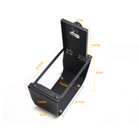Cartaoo Boîte de verrouillage de coffre antivol Boîte de rangement de sécurité pour accessoires Ford Bronco 2021 2022 2023 2024