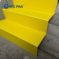 Panneau de protection contre les chocs en nid d'abeille en PP ignifuge de 3 mm, 5 mm pour la protection temporaire des surfaces au sol