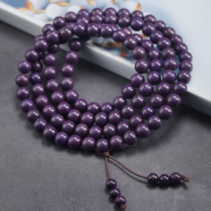 Фиолетовый браслет из ароматных бусин Ци Дунлай для мужчин и женщин, дизайн в стиле буддийского розария, производство Путянь, по старинной технологии - Product Image 4