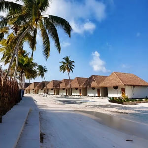 Palha <span class=keywords><strong>Artificial</strong></span> de Alta Qualidade Feita à Mão para Vilas e Hotéis - Design Tropical Durável e Impermeável, Cores Personalizáveis e Espessura Variável - Product Image 3