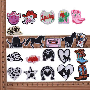 Abalorios creativos para zuecos y <span class=keywords><strong>botas</strong></span>, estilo vaquero country western, con diseño de herradura, para decoración DIY, regalos infantiles para fiestas - Product Image 2