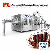 Machine de remplissage de boissons gazeuses entièrement automatique 3 en 1 DCGF32 32 10, 8000 BPH, haute capacité, équipement d'embouteillage isobare