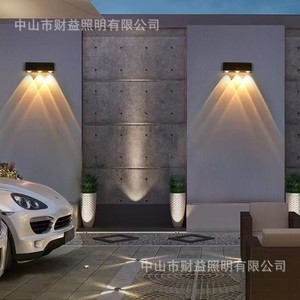 Applique murale extérieure étanche, moderne et minimaliste, pour villa, balcon, jardin, cour, lumière LED unilatérale 6W 10W dimmable - Product Image 2