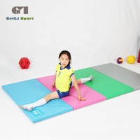 Tapis de gymnastique en vinyle, tapis pliant en mousse, tapis de sport, fitness, gymnastique, panneau pliant d'exercice, tapis de sport pour salle de sport à usage domestique