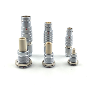 Connecteur circulaire push-pull pour instruments médicaux et esthétiques, adaptateur métallique pour sonde ultrasonique et appareil de thérapie par ondes de choc - Product Image 2