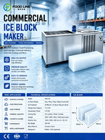 Générateur de glace en blocs à haut rendement avec fonction de dégivrage rapide pour les centres de distribution