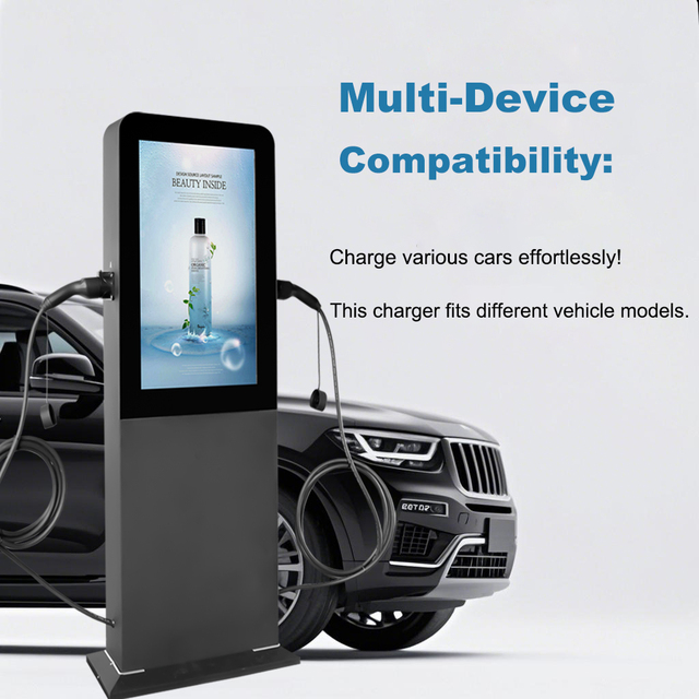 Solar Powered EV Charging Station Mobile EV Charger Type 2 22kW Car Charger