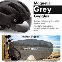VICTGOAL-Casque de vélo urbain pour homme et femme, casque UV400, lunettes de soleil, VTT, led