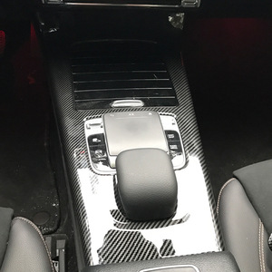 Mercedes-Benz Center <b>Console</b> Decorative Cover Carbon Fiber ABS Interior Car Modification W177 CLA-Class 2018 2020 - Product Image 1