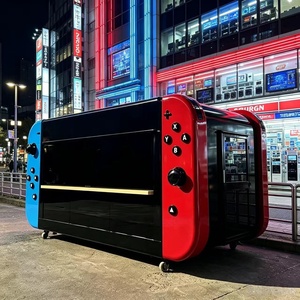 Carro <span class=keywords><strong>de</strong></span> Comida Eléctrico <span class=keywords><strong>de</strong></span> Cuatro Ruedas para Venta Ambulante, con Consola <span class=keywords><strong>de</strong></span> Juegos, para Asados, Frituras, Bebidas Frías, Té con Leche y Aperitivos - Product Image 6
