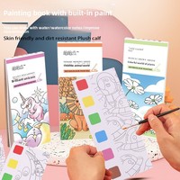 Livre de coloriage en gros pour enfants, livre de coloriage à l'aquarelle, notes autocollantes, livre de dessin graffiti, livre de peinture à faire soi-même pour enfants
