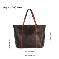 Sac à main de luxe en cuir véritable pour femmes grande capacité sac à bandoulière de mode décontracté pour l'hiver printemps automne Type de fermeture ouverte