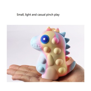 2023 Pinch Pinch Dinosaur Shape Ball Educational Toy Rat Pioneer Bubble Ball Cute Silicone 3d Decompression Ball - Product Image 5