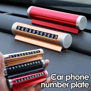 Targa Temporanea per Parcheggio Auto con Numero di Telefono, Adesivi in Alluminio Rotanti, Carta di Parcheggio Temporaneo, Accessori Auto - Product Image 2