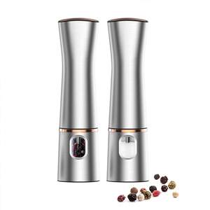Wholesale Battery Operated Automatic <b>Salt</b> Pepper Mill and with Adjustable <b>Coarseness</b> - Product Image 1