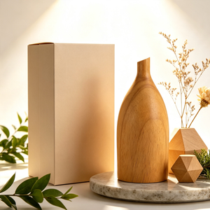 Bouchon de bouteille d'huile essentielle en bois de pin naturel personnalisé, forme dôme polie, finition grain de bois vernie, logo OEM gravé au laser, pour la maison - Product Image 4