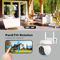 Sihome kamera PTZ FHD 5MP kamera luar ruangan untuk rumah kamera keamanan nirkabel sistem CCTV IR 20m digital-wdr Warna penglihatan malam