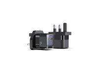 Adaptateur secteur portable 100W USB-C 4 ports à charge rapide pour téléphone portable et ordinateur portable, fonction PD QC 3.0, OTP OVP, pour voyages aux États-Unis, en Europe et au Royaume-Uni