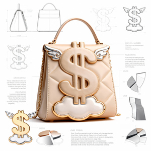 Sac fourre-tout Ita personnalisé avec symbole de devise anime, style bandoulière, fabrication OEM personnalisée, faible MOQ, avec insert - Product Image 4