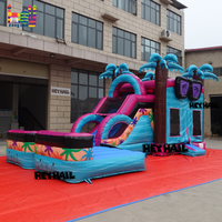 Château gonflable commercial combiné, structure de saut gonflable en PVC pour enfants, utilisation sèche ou humide