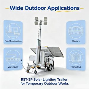 <span class=keywords><strong>Faro</strong></span> LED <span class=keywords><strong>Solare</strong></span> Mobile Elettrico <span class=keywords><strong>a</strong></span> 3 Pannelli con Palo da 6,5-9 Metri, Batteria al Litio, Bassa Rumorosità, Prezzo di Vendita Diretta dalla Fabbrica - Product Image 5