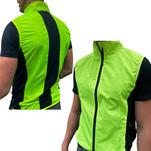 Gilet de cyclisme réfléchissant haute visibilité imperméable coupe-vent nuit équitation vélo <span class=keywords><strong>veste</strong></span> de sécurité pour l'équitation et la course en plein air - Product Image 6