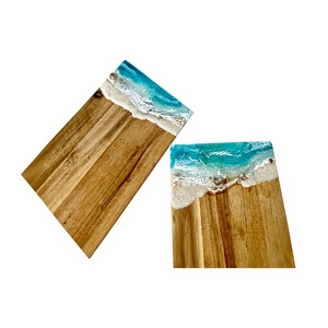 2026 Best Selling Eco Friendly Wooden and Resin Chopping Board Dishwasher & Microwave Safe Restaurant Use - Product Image 1