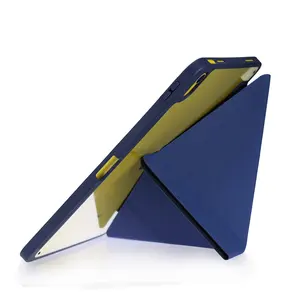 2022防震磁性智能平板电脑外壳折纸翻盖铅笔架适用于iPad Pro 11多支架平板电脑外壳