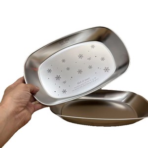 Lelyi Modern Minimalist High-value 304 Stainless Steel Vegetable Plate Household Food-grade Exquisite <strong>Dessert</strong> <strong>Tray</strong> - Product Image 6