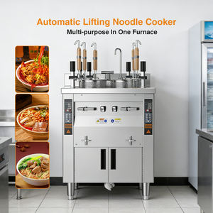 Cuisinière à pâtes électrique commerciale pour restaurant, 9 kW, 6 paniers, cuisinière à nouilles automatique instantanée, levage - Product Image 2