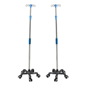 注入ポンプスタンドステンレス鋼注入スタンド病院Iv点滴スタンド - Product Image 2