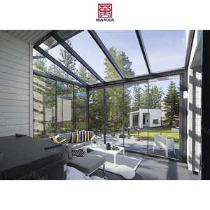 Véranda en aluminium n°1, design moderne, maison en verre extérieure, jardin d'hiver <span class=keywords><strong>4</strong></span> saisons pour application extérieure - Product Image 4