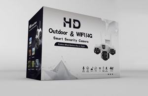 كاميرا خارجية ثلاثية العدسات تعمل بالطاقة الشمسية وشبكة الجيل الرابع مع كشف الحركة منخفض الطاقة، كاميرات مراقبة أمنية مع تتبع تلقائي وتحكم عن بعد لاسلكي - Product Image 6