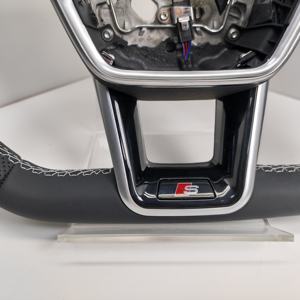 <span class=keywords><strong>Volant</strong></span> personnalisable <span class=keywords><strong>S</strong></span> <span class=keywords><strong>Line</strong></span> à fond plat en cuir semi-luette pour A3 A6 C7 R8 RS3 S3 A7 RS6 <span class=keywords><strong>A4</strong></span> B9 <span class=keywords><strong>B8</strong></span> TT R8 A8 - Product Image 4