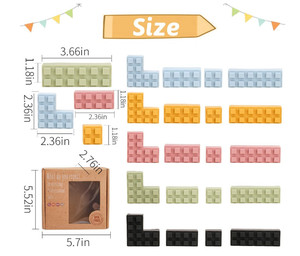 Children's <strong>Building</strong> <strong>Blocks</strong> Safe and Chewable Soft Silicone <strong>Building</strong> <strong>Blocks</strong> - Product Image 2