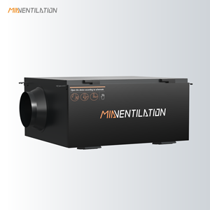 Ventilateur de ventilation industriel à conduit unique 206CFM 350CMH flexible, anticorrosion, économe en énergie 29dB(A) pour CVC - Product Image 6