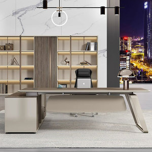 Mới nhất nội thất văn phòng sang trọng Ông Chủ quản lý điều hành Bàn tôi hình đơn giản Thiết kế bàn văn phòng - Product Image 5