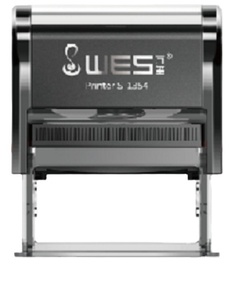 WES Self-Inking <strong>Stamp</strong> 13x54mm Rectangle Standard <strong>Return</strong> Ink Blue/Red/Black Ink Office ISO9001 Certified Quick Change Rubber - Product Image 4