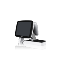 Sistem POS Layar Sentuh All-in-One ZHONGJI Windows Intel CPU Bluetooth/Wi-Fi Pemindai Kode QR Printer Internal Mesin Kasir