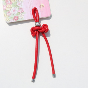 PU Leather Wenchang <b>Knot</b> Keychain Lucky Charm Pendant for Students Success Blessing Bag Decoration Key Ring - Product Image 6