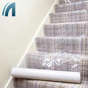 <span class=keywords><strong>Film</strong></span> de protection de tapis transparent personnalisable à adhérence douce, anti-poussière, anti-humidité, sans résidus, en PE, pour usage domestique - Product Image 3
