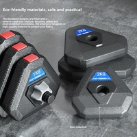 Juego de Mancuernas y Barras Ajustables para Hombre y Mujer para Ejercicio Físico en Casa, Material de PVC, 10 kg-40 kg