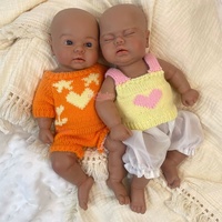 Poupées Reborn Miniatures Réalistes 30cm en Silicone, Bébé Artisanat de Collection avec Détails Peints à la Main, Corps Souple, Cadeau Artistique