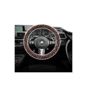 Korea Pu Leather Car Steering Wheel Cover For Men Car Interior Accessories Handle Covers Car Steering Wheel Oem Odm