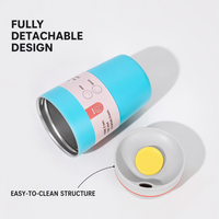 Tasse à café isotherme portable réutilisable en acier inoxydable sans BPA, 6-12h, pour le camping et le bureau
