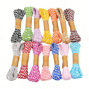 Cordon en papier tressé creux fait main, fil de raphia, fournitures d'artisanat, fabrication en gros, couleurs et spécifications personnalisables - Product Image 4