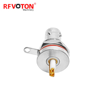 Connecteur TRB RF triaxial BNC femelle Jack connecteur de soudure de cloison monté à l'avant
